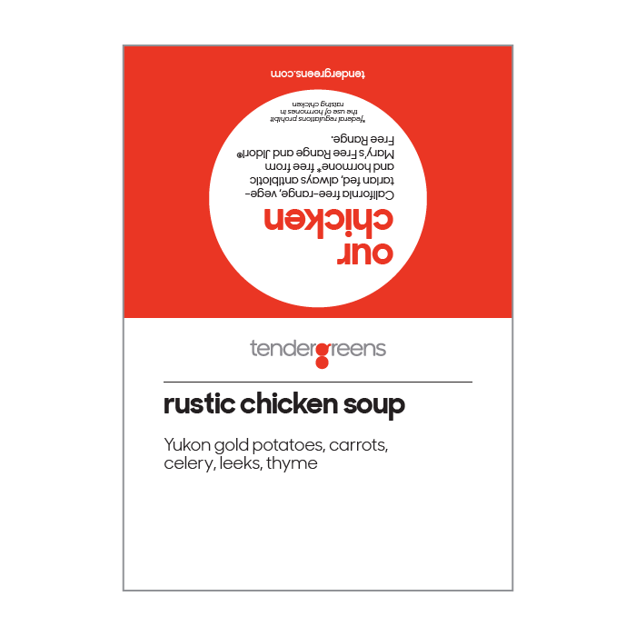 Rustic chicken soup